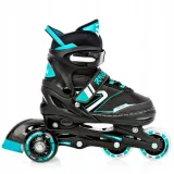 rolki-lyzwy-wrotki-4w1-regulowane-raven-helixi-black-mint-30-33-kolka-led-klasa-lozysk-abec-7