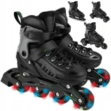 spokey-4w1-lyzworolki-lyzwy-hokejowe-dzieciece-regulowane-kolka-led-klasa-lozysk-abec-7