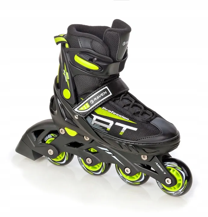 rolki-wrotki-3w1-regulowane-raven-profession-black-lime-31-35