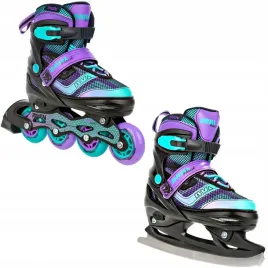 rolki-lyzwy-figurowe-2w1-regulowane-raven-drill-violet-mint-34-37