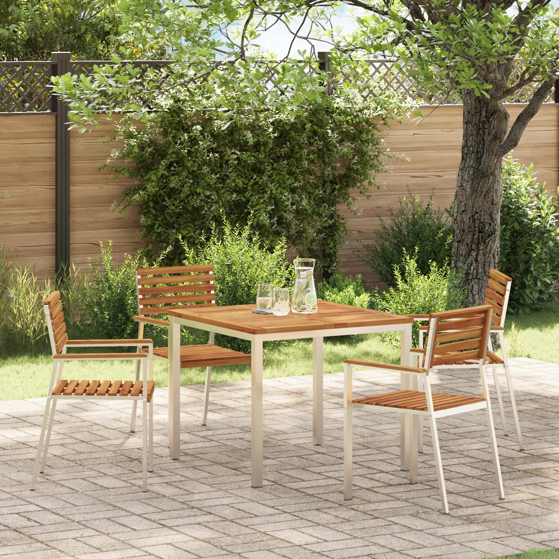 krzesla-ogrodowe-stackable-4-szt-z-litego-drewna