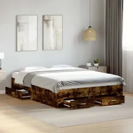 vidaxl-rama-lozka-z-szufladami-przydymiony-dab-135x190-cm