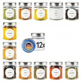 pureganic-zestaw-sloikow-przypraw-12-x-150-ml-z-pokrywkami