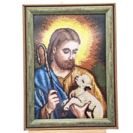 obraz-recznie-haftowany-jezus-z-barankiem-40x30-cm-religijna-dekoracja