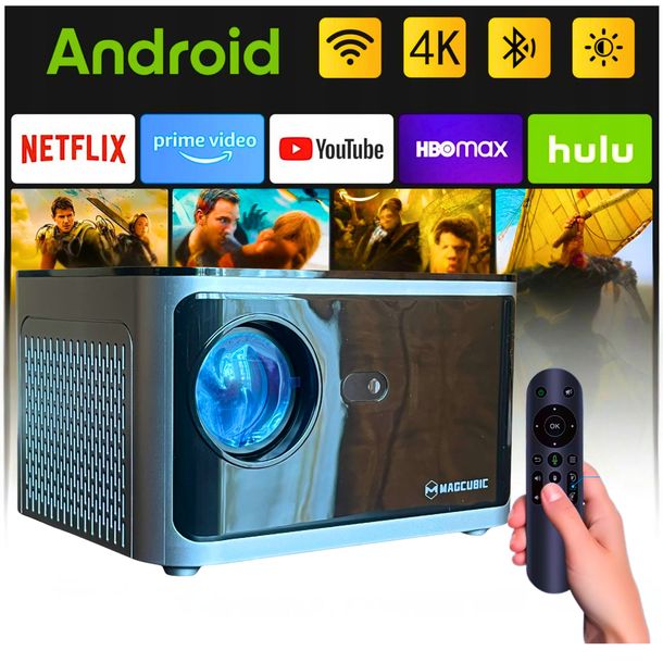 PROJEKTOR RZUTNIK Magcubic HY350 1080P | WiFi | Android TV | Kino Domowe