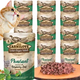 mokra-karma-carnilove-dla-kota-bazant-i-liscie-maliny-12-x-85-g-85percent-fileta