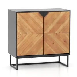 kredens-dwudrzwiowa-szafka-kuchenna-bufetowa-kredens-czarny