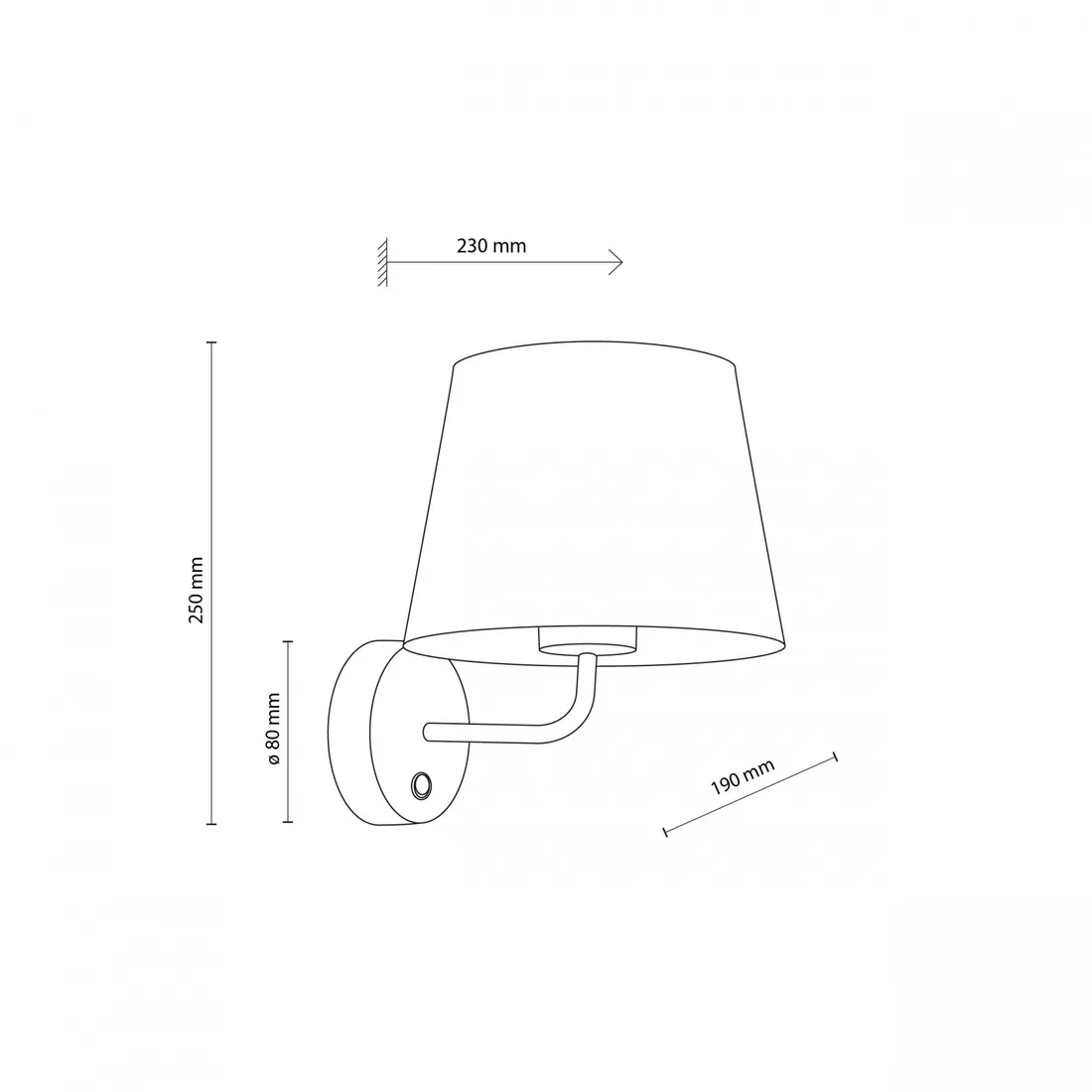 kinkiet-maja-black-1884-tk-lighting