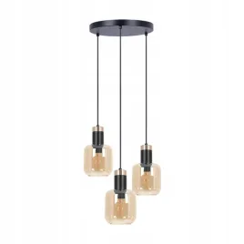 lampa-wiszaca-doka-k-5267-czarny-zloty-bursztynowy-klasyczna-stylowa