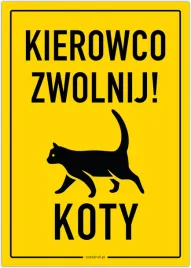 kierowco-zwolnij-koty-tabliczka-a5