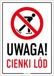 uwaga-cienki-lod-tabliczka-a4