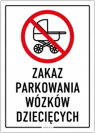 zakaz-parkowania-wozkow-dzieciecych-tabliczka