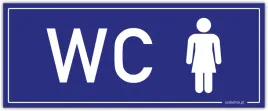 wc-dla-kobiet-tabliczka-pcw-granatowa-25x10cm