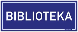 biblioteka-tabliczka-pcw-granatowa-25x10cm