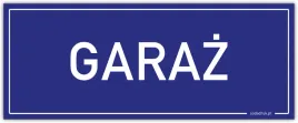 garaz-tabliczka-pcw-granatowa-25x10cm