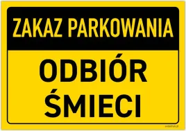 zakaz-parkowania-odbior-smieci-tabliczka