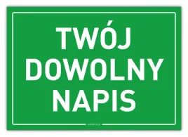 twoj-dowolny-napis-tabliczka-personalizowana-zielona-a6-v4