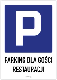 parking-dla-gosci-restauracji-tabliczka-pcw