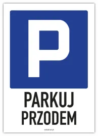 parkuj-przodem-tabliczka-pcw