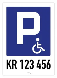 parking-dla-osob-niepelnosprawnych-z-numerem-tabliczka-pcw