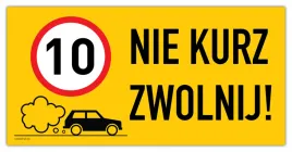 zwolnij-nie-kurz-tabliczka-60x30cm-lam-10km