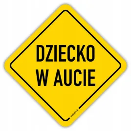 dziecko-w-aucie-naklejka-laminowana