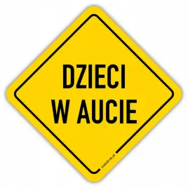 dzieci-w-aucie-naklejka-laminowana
