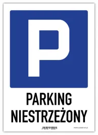 parking-niestrzezony-tabliczka-pcw
