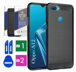 etui-na-telefon-oppo-a12-carbon-pancerne-szklo-oryginalne