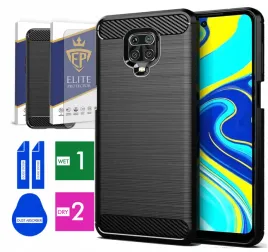 etui-na-telefon-xiaomi-redmi-note-9-carbon-pancerne-szklo-oryginalne