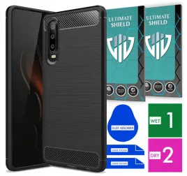 etui-na-telefon-huawei-p30-pro-carbon-pancerne-szklo-ochronne