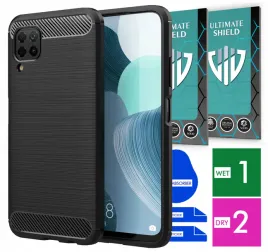 etui-na-telefon-huawei-p40-lite-carbon-pancerne-szklo-ochronne