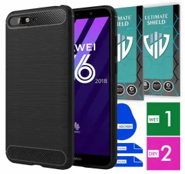 etui-na-telefon-huawei-y6-2018-carbon-pancerne-szklo-ochronne