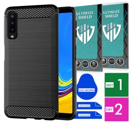 etui-na-telefon-samsung-galaxy-a7-2018-carbon-pancerne-szklo-ochronne