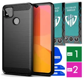 etui-na-telefon-xiaomi-redmi-9c-carbon-pancerne-szklo-ochronne