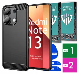 etui-na-telefon-xiaomi-redmi-note-13-4g-carbon-pancerne-szklo-ochronne