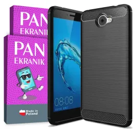 etui-na-telefon-huawei-y7-carbon-wzmocnione-pancerne-szklo