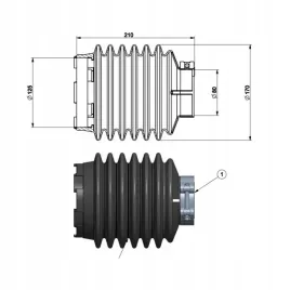 oslona-harmonijkowa-kat-1-4-dlugosc-210mm-99118