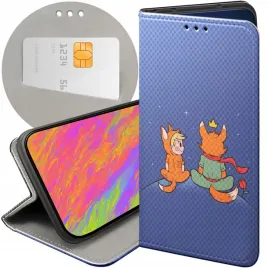 etui-z-klapka-do-xiaomi-poco-x7-pro-5g-wzory-maly-ksiaze-lisek-roza-planeta