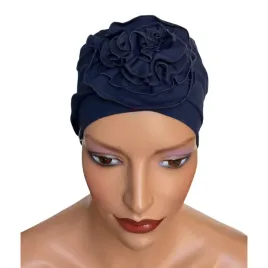 granatowy-turban-damski-dalia-z-bawelny-po-chemii-uniwersalny-rozmiar