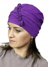 turban-kalina-z-bambusa-fiolet-podwojna-czapka-takze-po-chemioterapii