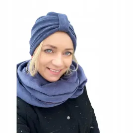 granatowy-komplet-z-weluru-bawelnianego-turban-emma-wr-8-i-komin-na-zime
