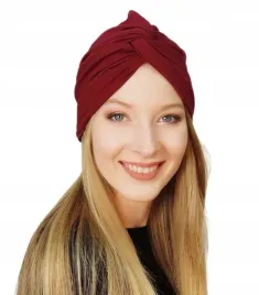 bordowy-turban-damski-twist-flora-151-czapka-z-bambusa-delikatny-i-wygodny