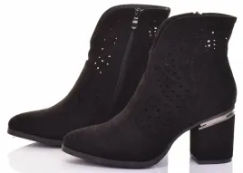 eleganckie-damskie-botki-na-slupku-czarne-zamszowe