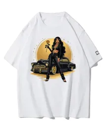 koszulka-oversize-latynoska-kobieta-vintage-samochod-bialy-xxl