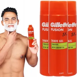 3x-nawilzajacy-zel-do-golenia-gillette-fusion-z-olejkiem-migdalowym-200ml