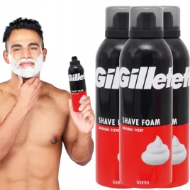 3x-pianka-do-golenia-gillette-shave-nawilzajaca-do-skory-wrazliwej-200ml