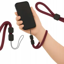 smycz-do-telefonu-uchwyt-zawieszka-na-nadgarstek-burgundowa-uniwersalna