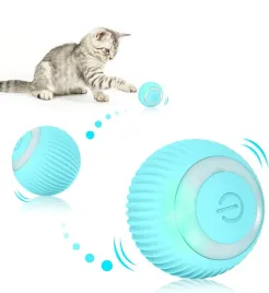 interaktywna-zabawka-uciekajaca-pilka-dla-kota-niebieska