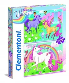 puzzle-jednorozce-clementoni-supercolor-2x20-elementow